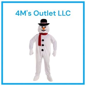 Rubie's Snowman Costume with Red Scarf and Black Hat